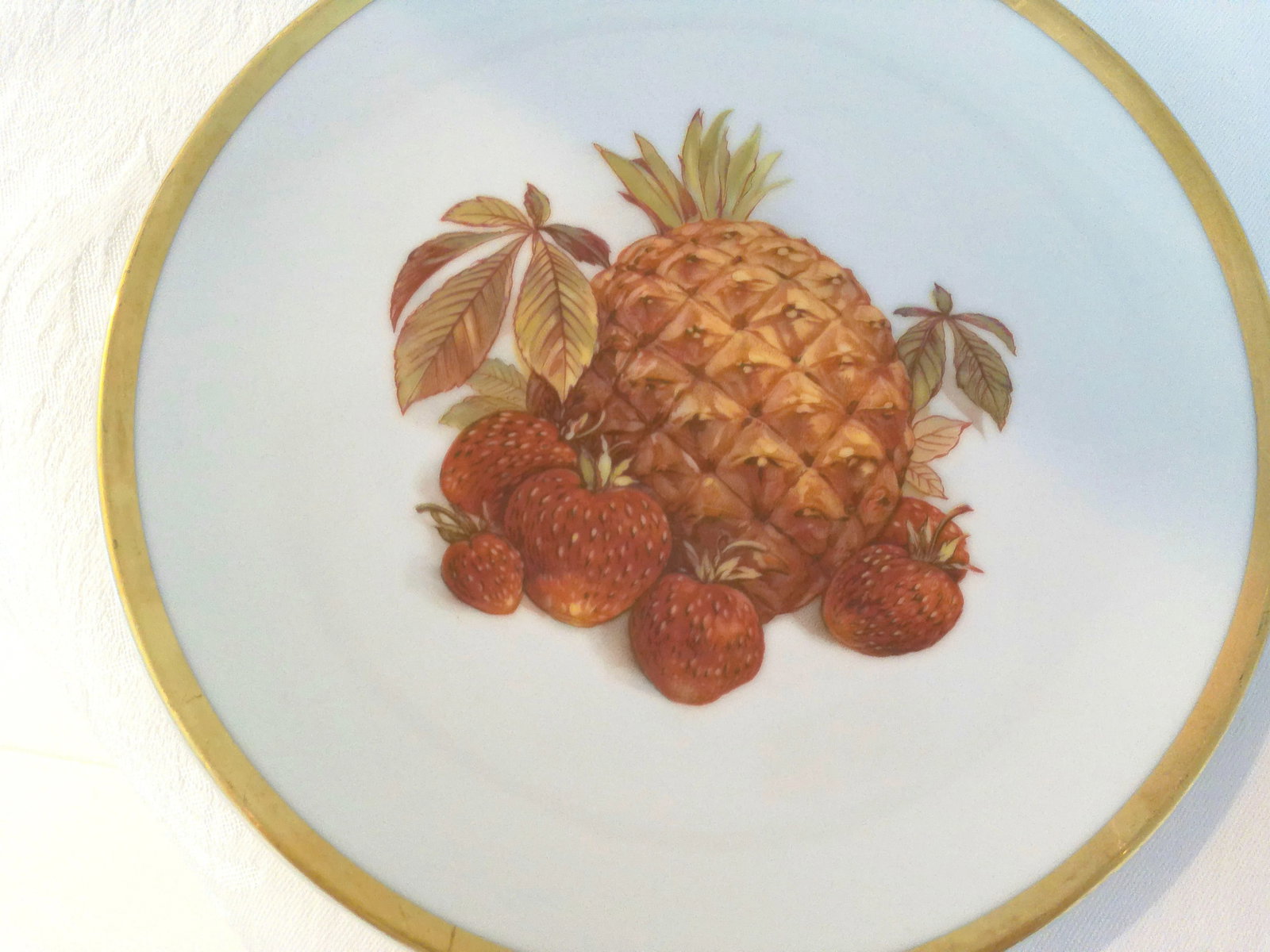 1960s E & R German "Harvest" Luncheon/Dessert Plates, S/6 - 3