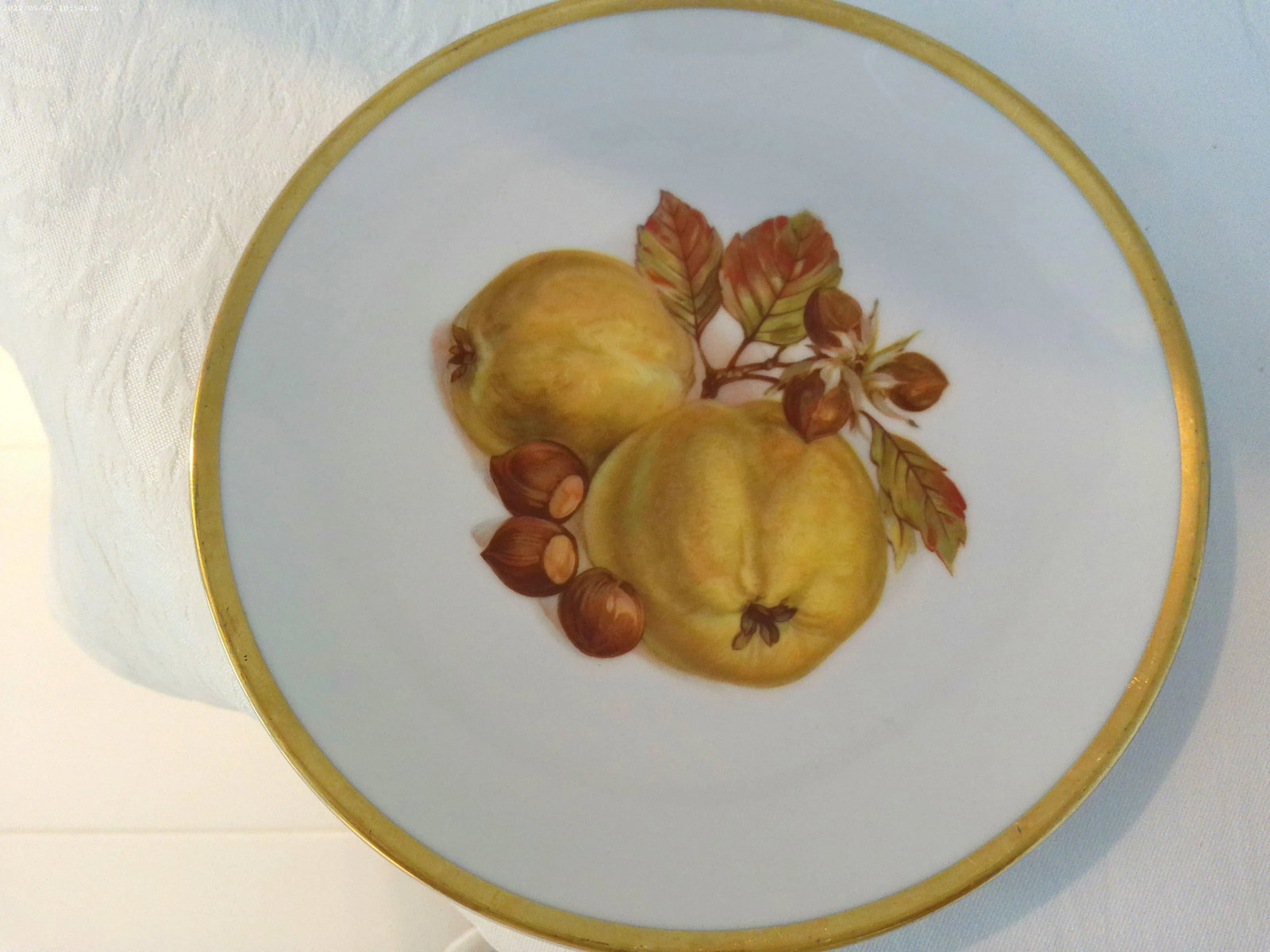 1960s E & R German "Harvest" Luncheon/Dessert Plates, S/6 - 4