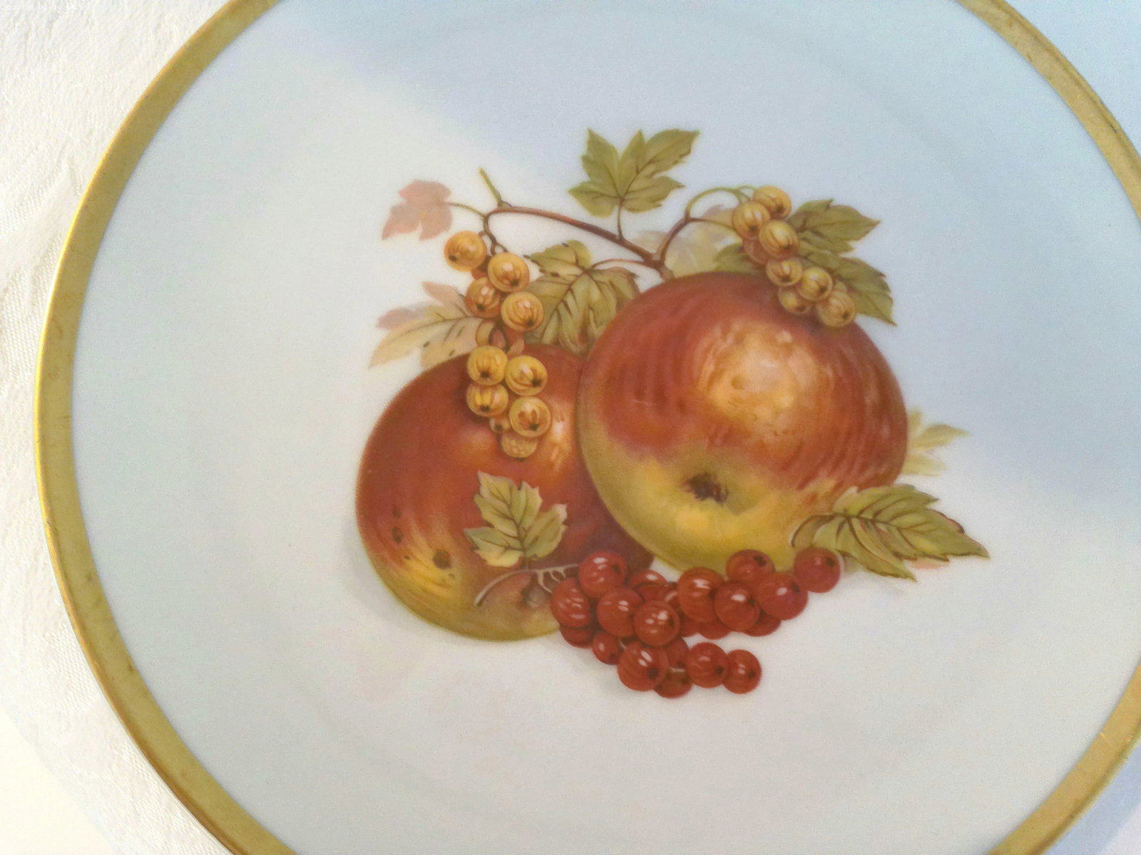 1960s E & R German "Harvest" Luncheon/Dessert Plates, S/6 - 5