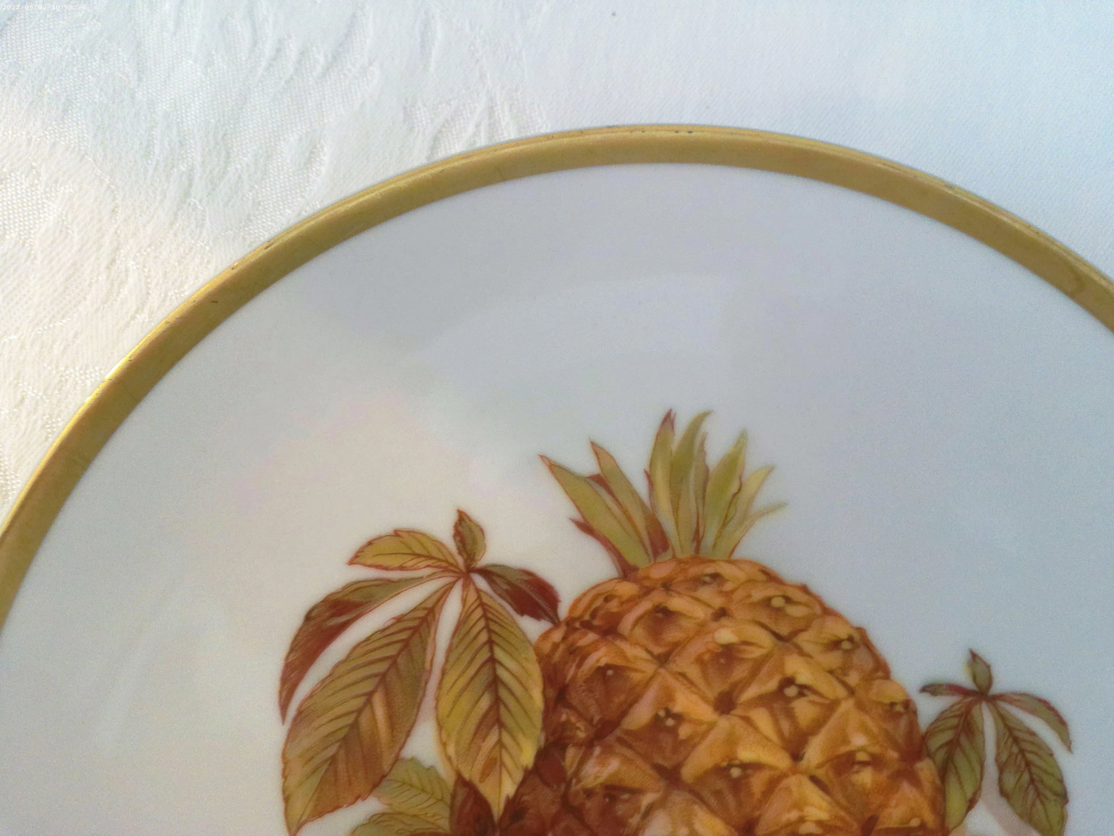 1960s E & R German "Harvest" Luncheon/Dessert Plates, S/6 - 6