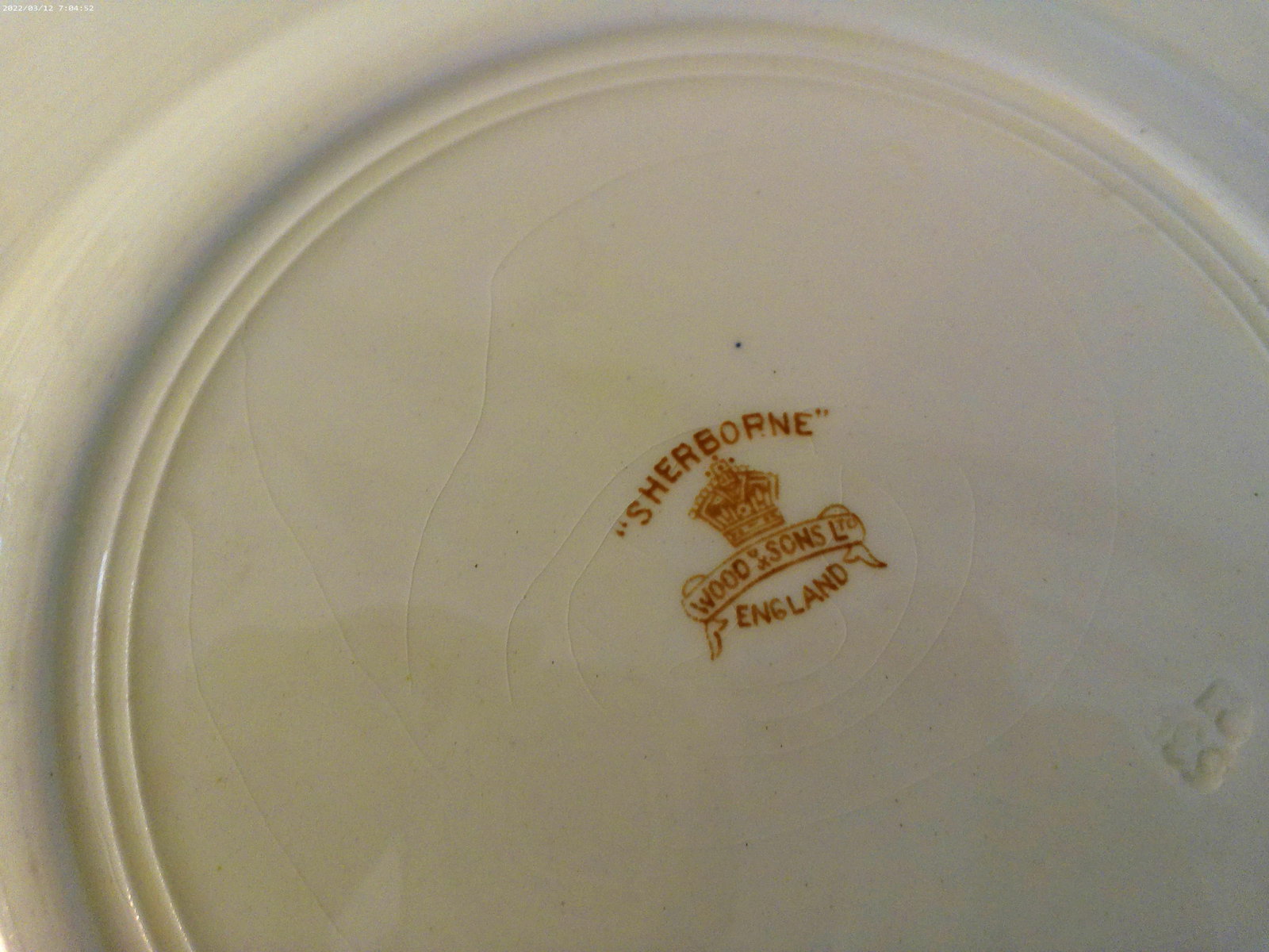 Vintage Matched Victorian Design Floral Porcelain Dinner Plates, Set of 6 - 5