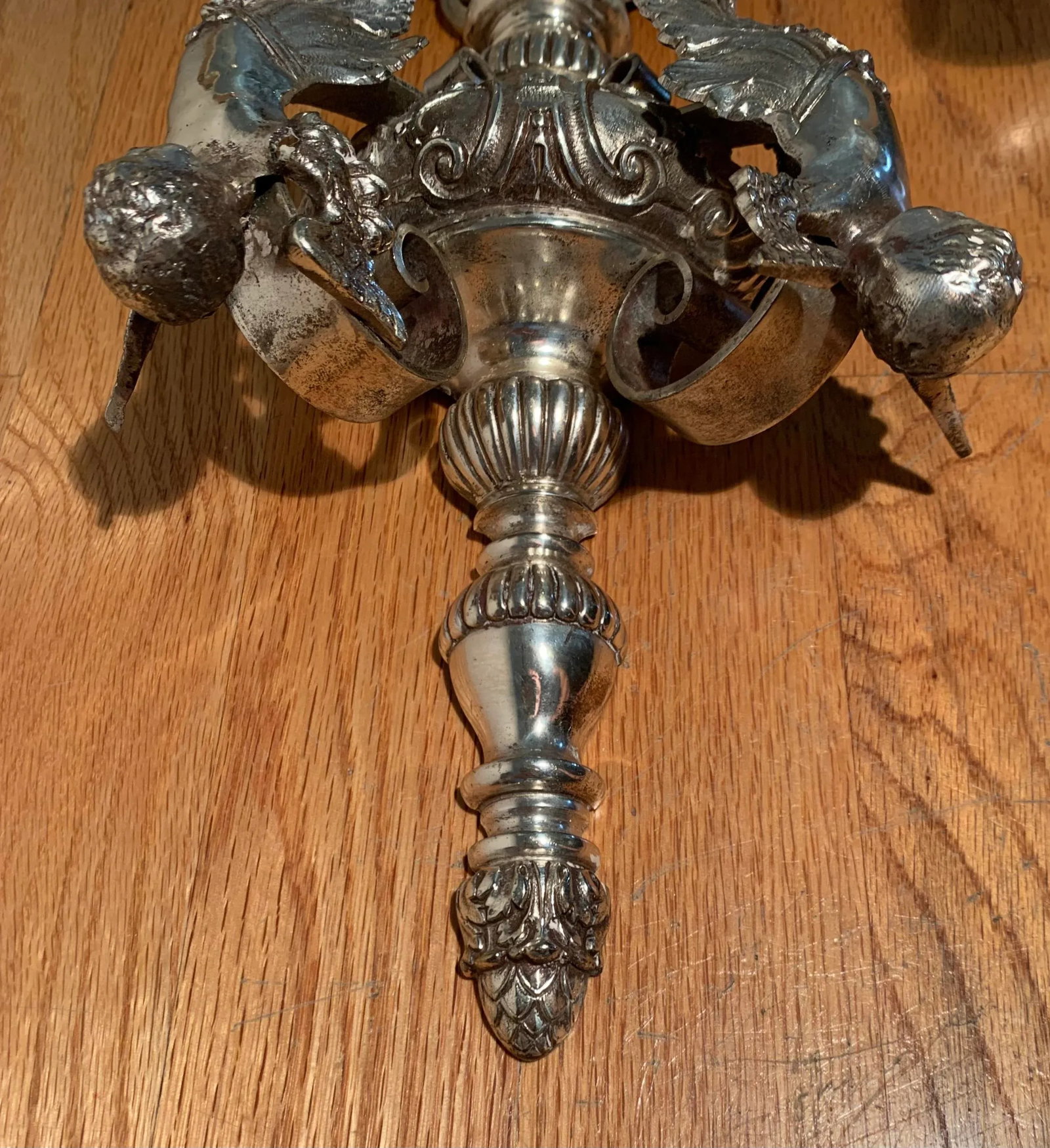 Early 20th Century Silver Plated Wall Sconces - a Pair - 7