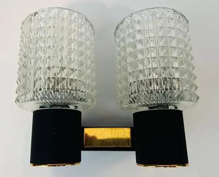 French Lunel 1960s Mid-Century Wall Lights - A Pair - 12