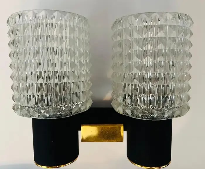 French Lunel 1960s Mid-Century Wall Lights - A Pair - 3