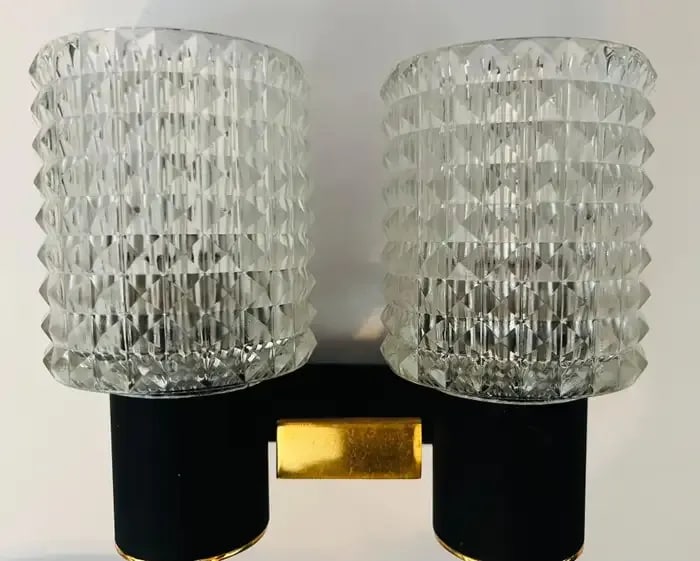 French Lunel 1960s Mid-Century Wall Lights - A Pair - 4