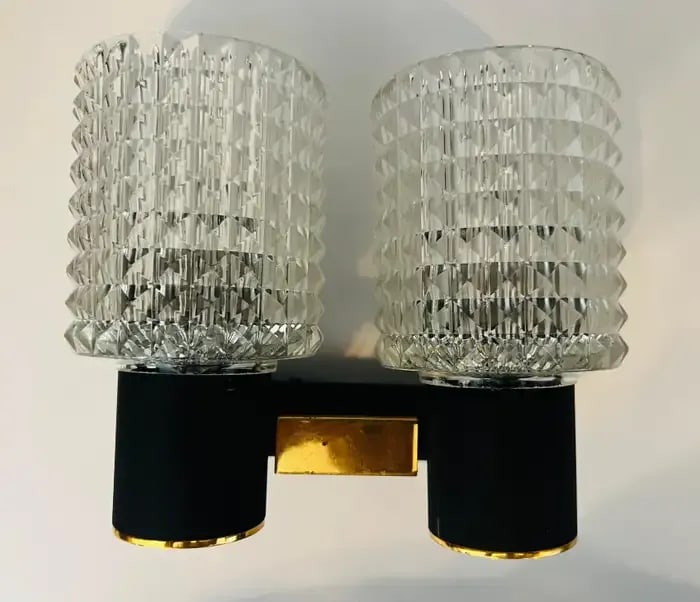 French Lunel 1960s Mid-Century Wall Lights - A Pair - 5