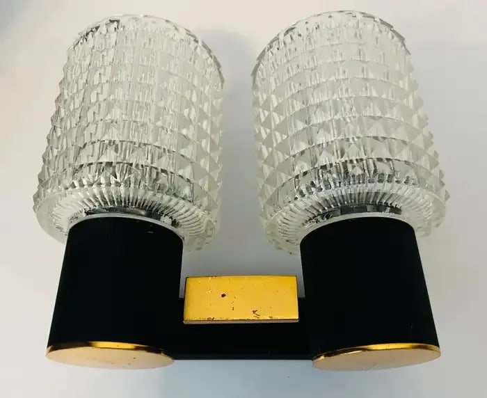 French Lunel 1960s Mid-Century Wall Lights - A Pair - 7