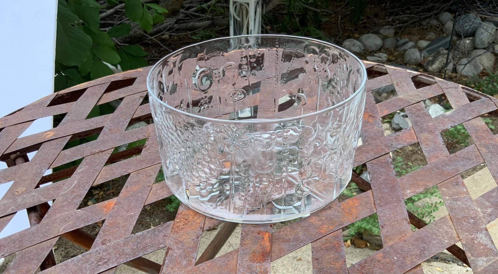 1960s Glass Floral Bowl by Ovid Toikka for Lilacs Finalnd - 4