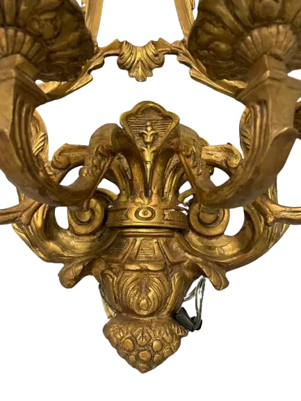 1920s Italian Bronze Wall 4 Light Wall Sconces - a Pair - 10