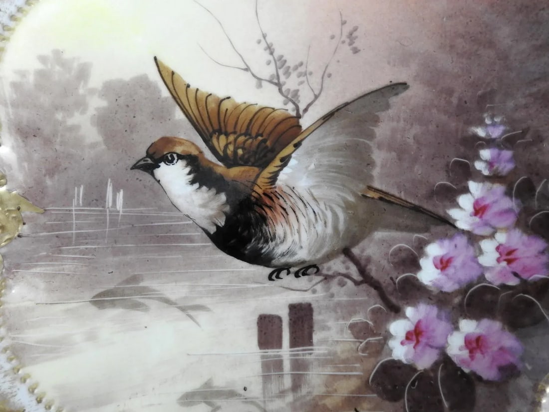 Antique Limoges Mermod & Jaccard Cabinet Plates Game Birds Set of 2 - 8