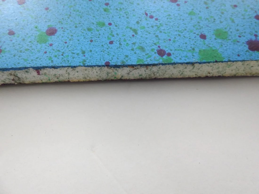 1990s Two-Sided Pop Art Blue Purple Splatter Foam Board Figure Wall Sculpture - 7
