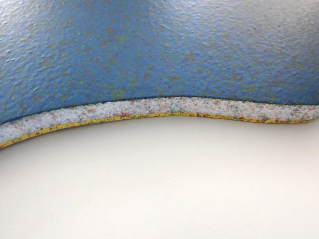 1990s Two Side Pop Art Blue Yellow Splatter Foam Board Figure Wall Sculpture - 4