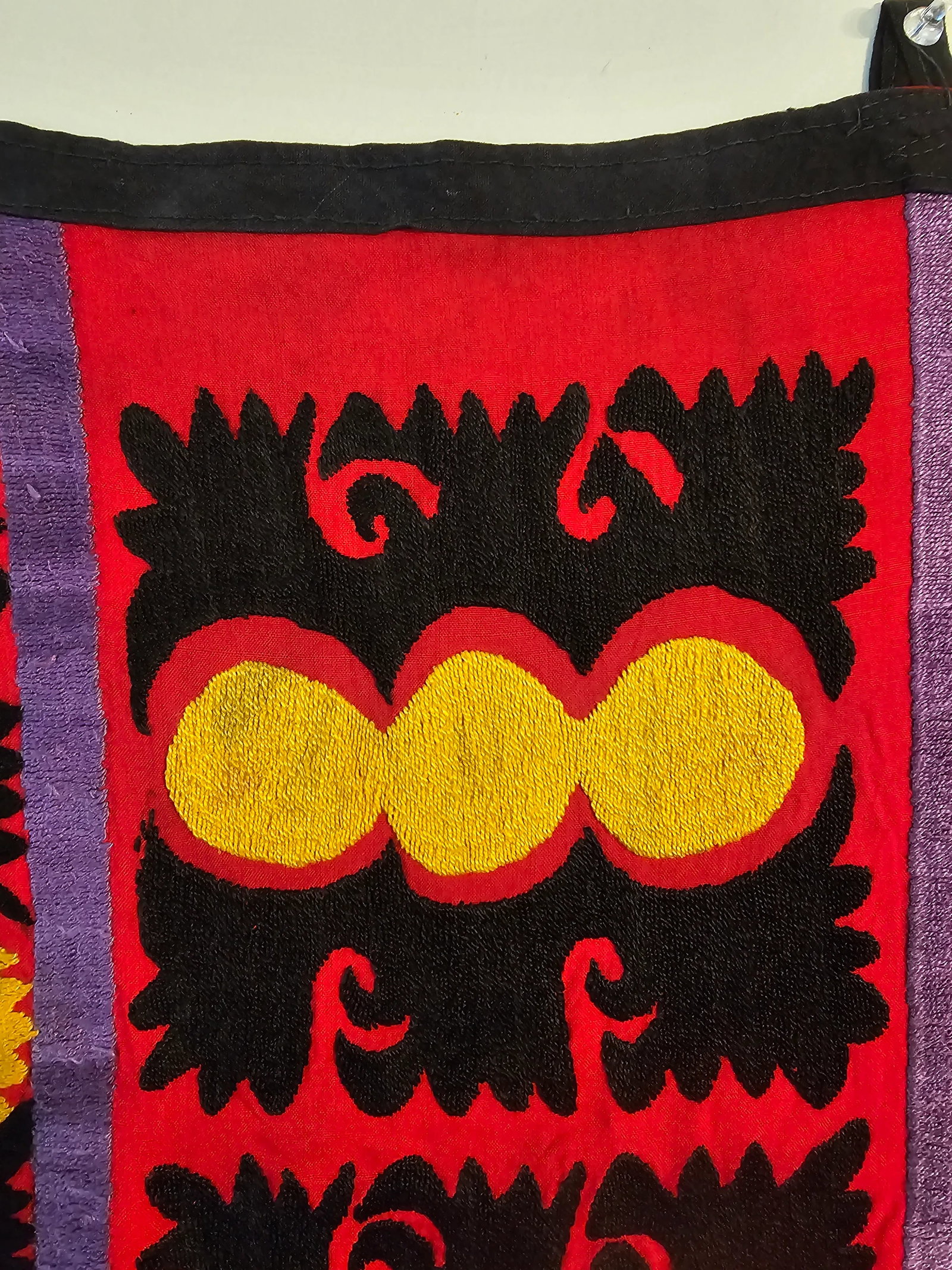 Early 20th Century Samarkand Silk and Cotton Embroideded Suzani Prayer Hanging - 4