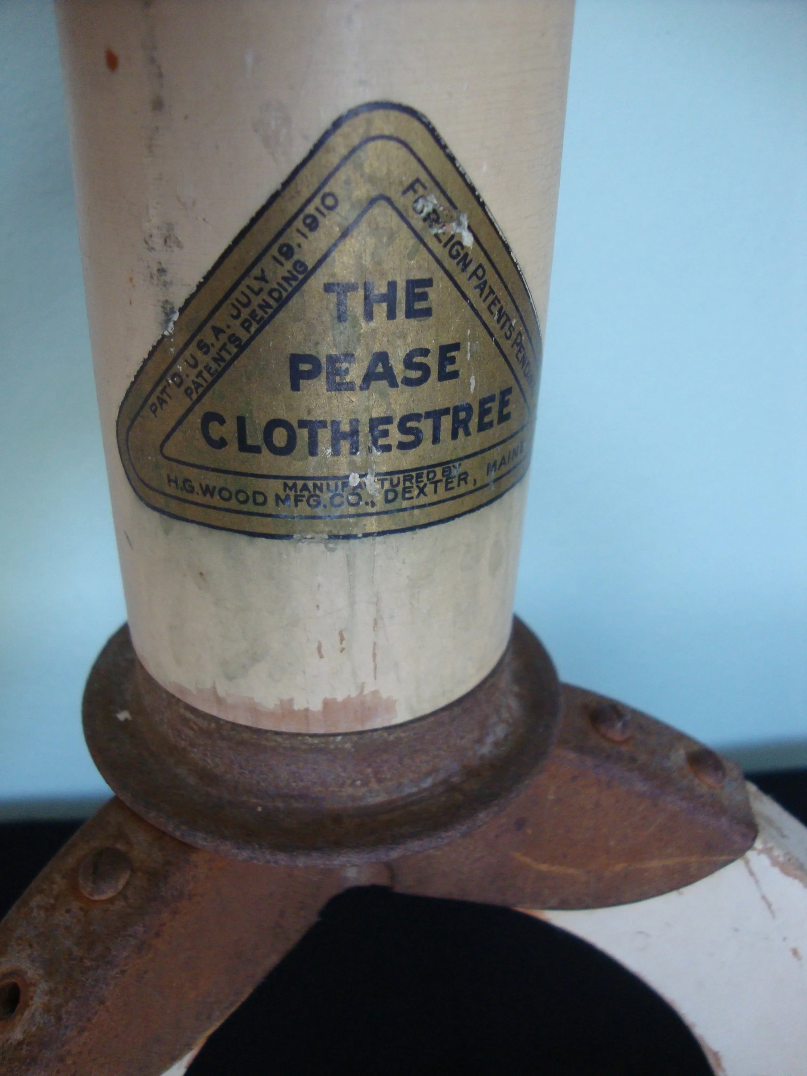 Early 1900s Antique Pease Clothestree Collapsible Drying Rack - 12