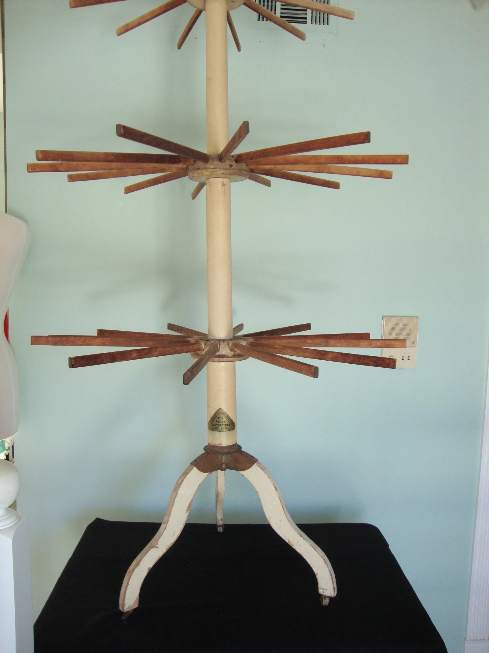 Early 1900s Antique Pease Clothestree Collapsible Drying Rack - 4