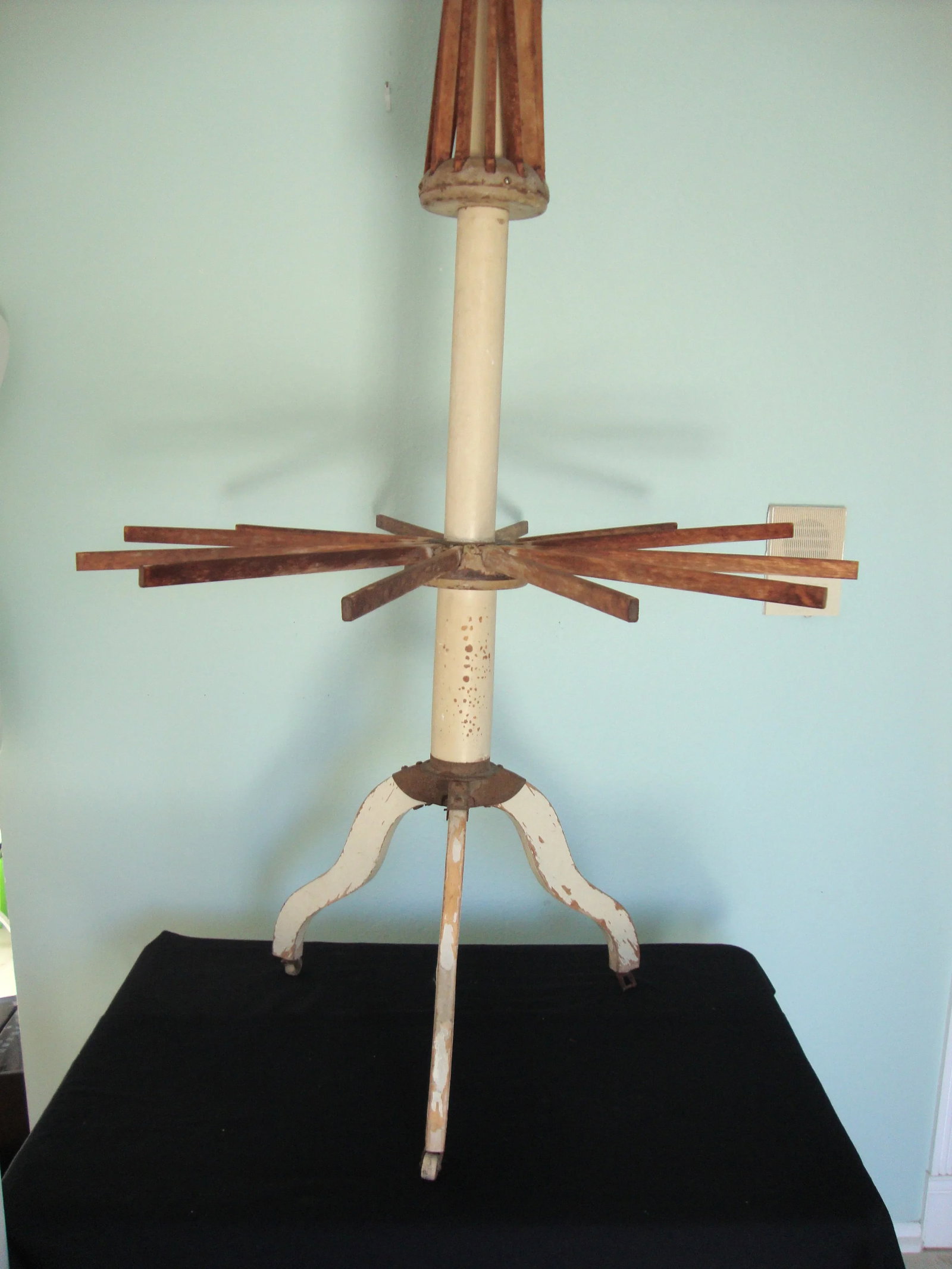 Early 1900s Antique Pease Clothestree Collapsible Drying Rack - 5