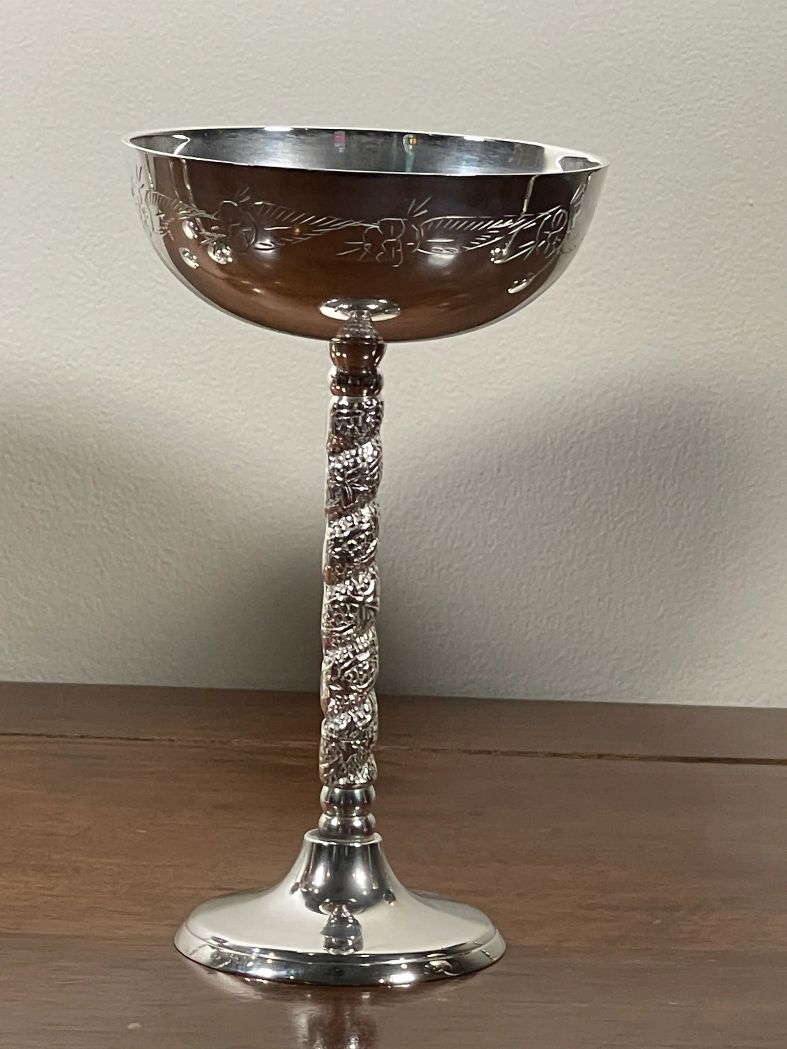 1950s Silver Plated Champagne Glasses- Set of 6 - 2