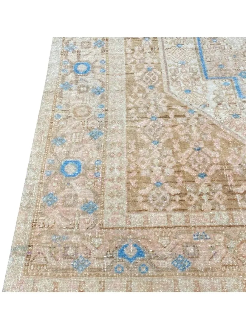 1930s Old Persian Kurdish Area Rug 4x5 - 10