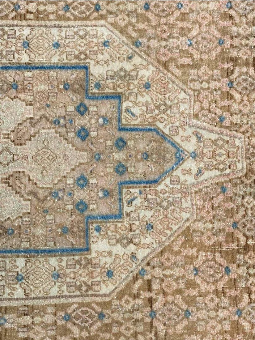 1930s Old Persian Kurdish Area Rug 4x5 - 11