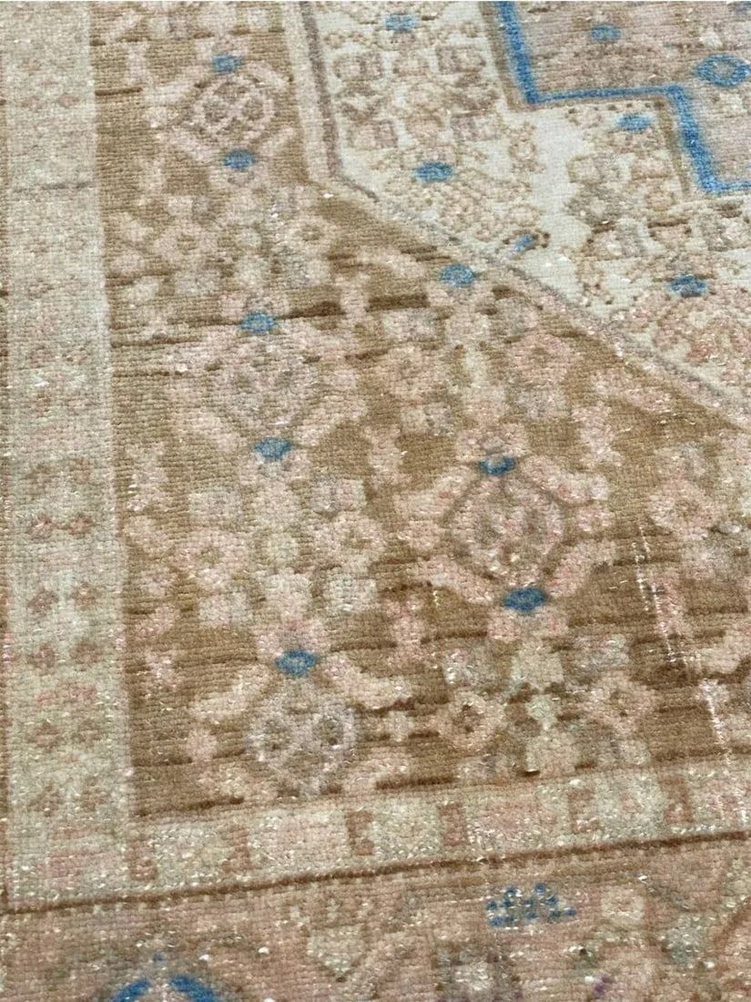 1930s Old Persian Kurdish Area Rug 4x5 - 12