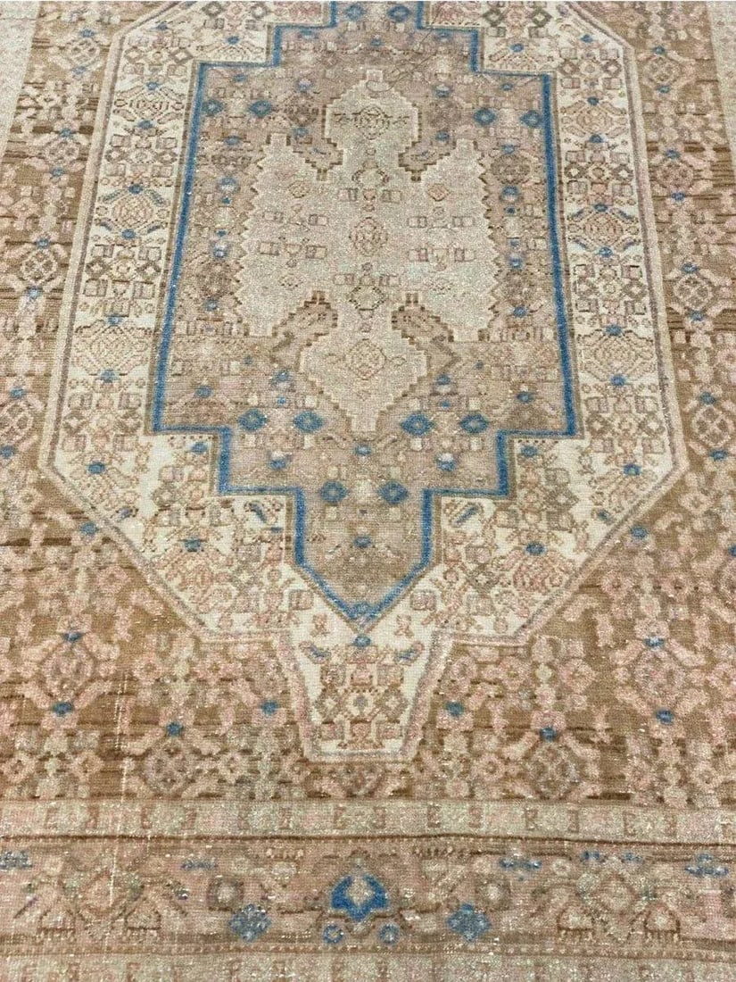 1930s Old Persian Kurdish Area Rug 4x5 - 8