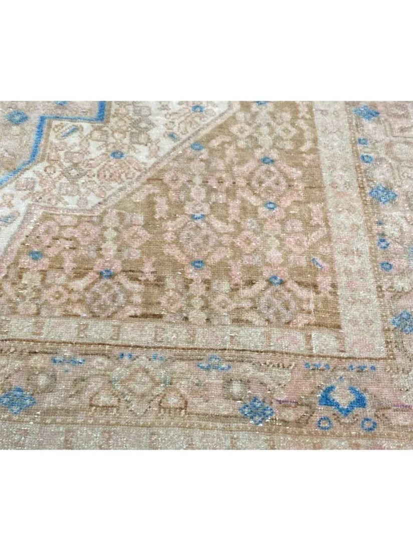 1930s Old Persian Kurdish Area Rug 4x5 - 9