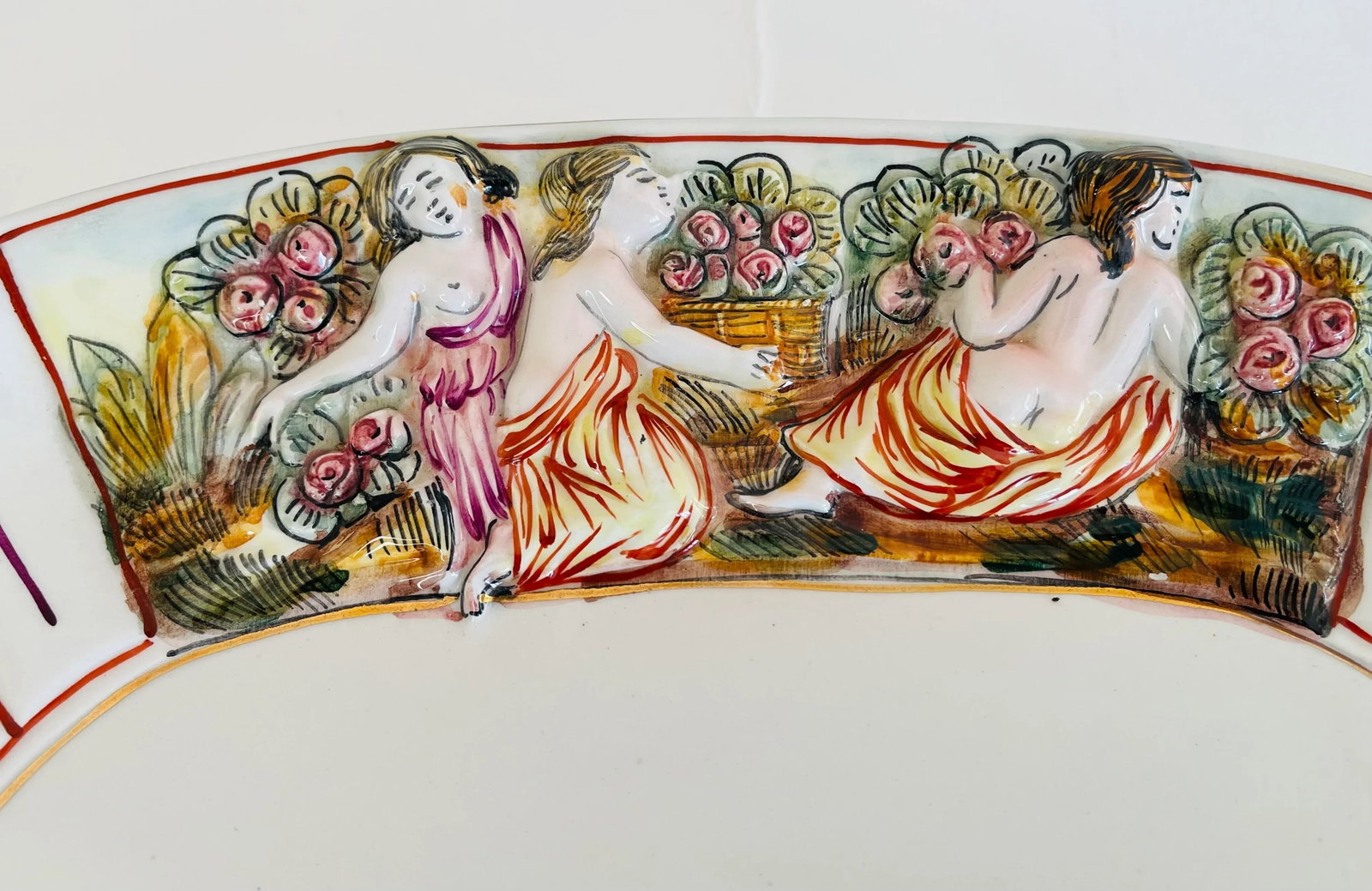 1960s Italian Ceramic Footed Tureen With Underplate - 12