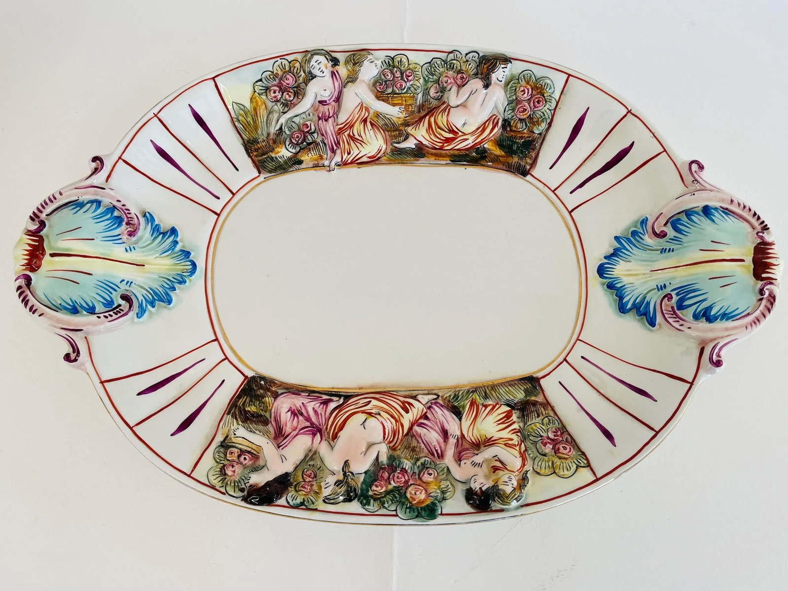 1960s Italian Ceramic Footed Tureen With Underplate - 9