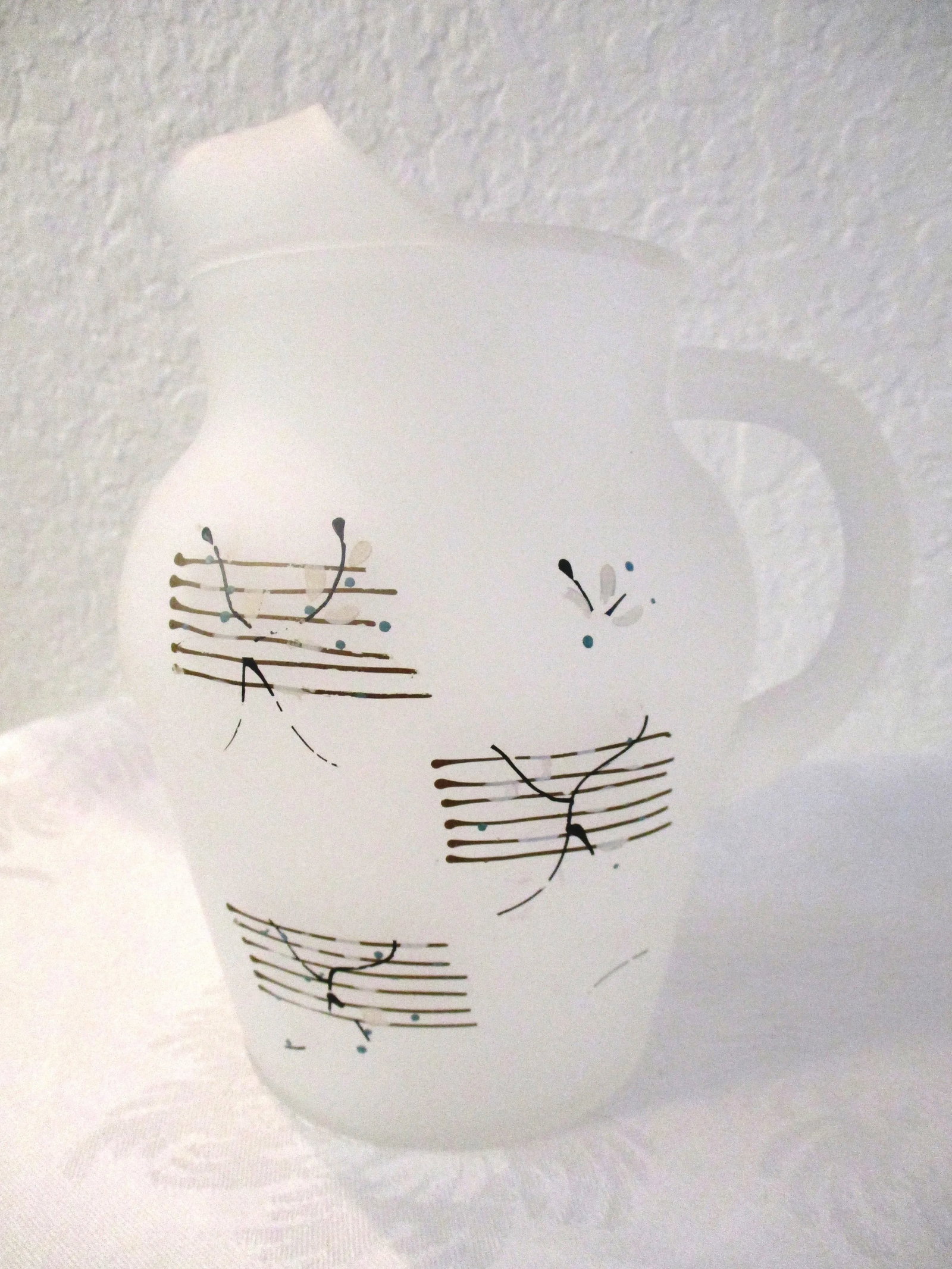 1950s Japanese Frosted Glass Juice Set - 7 Pieces - 2