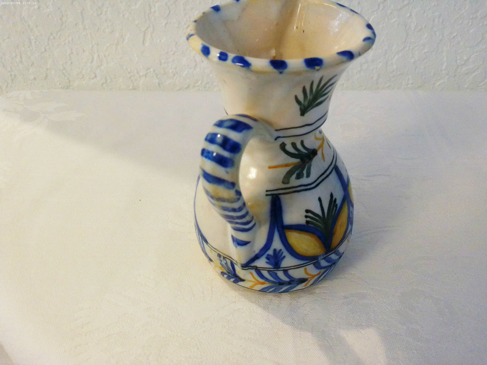 Vintage Mediterranean Pottery Pitchers, a Pair - 8