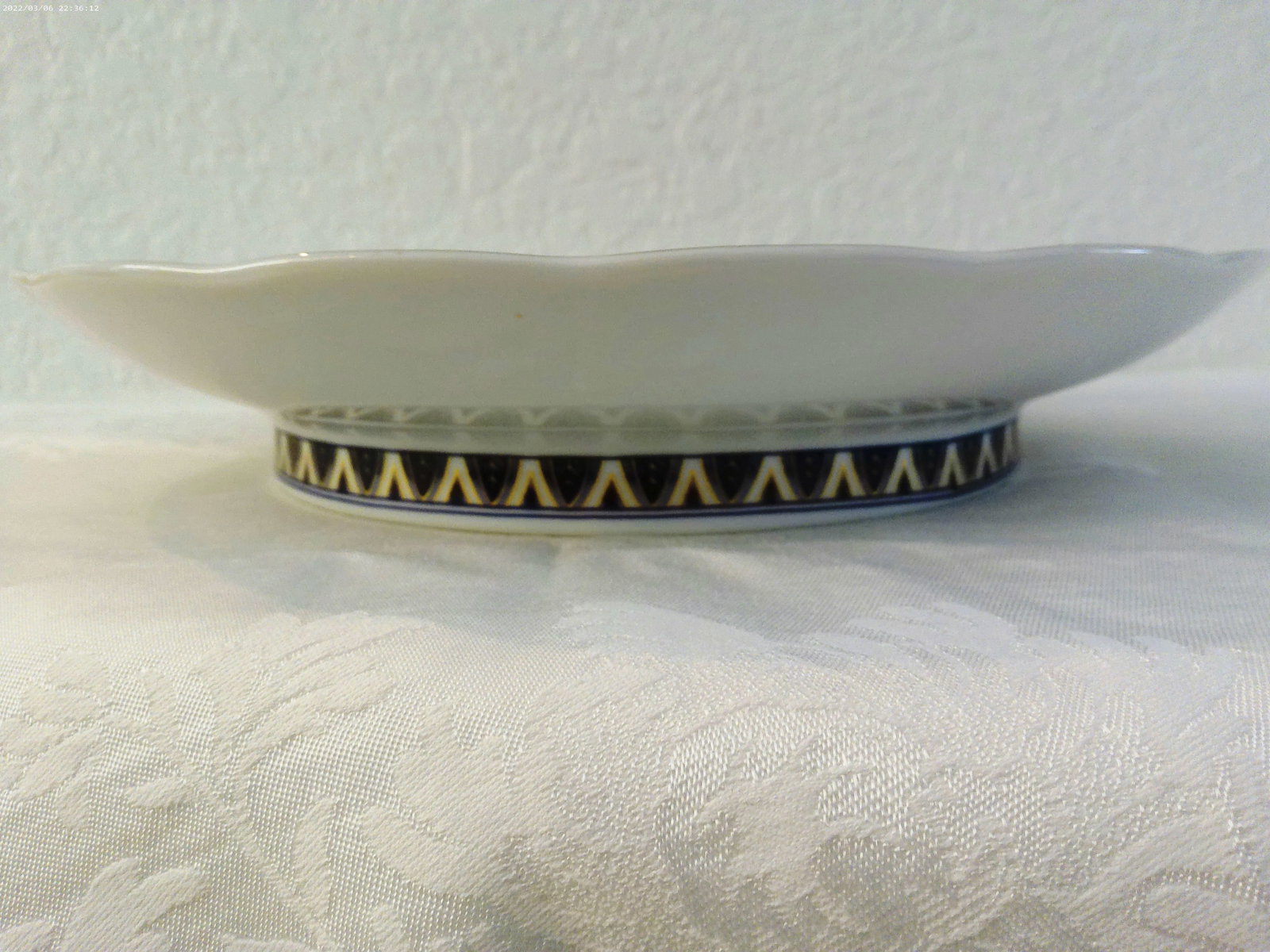 Vintage Japanese Footed Imari Design Floral Bowl - 5