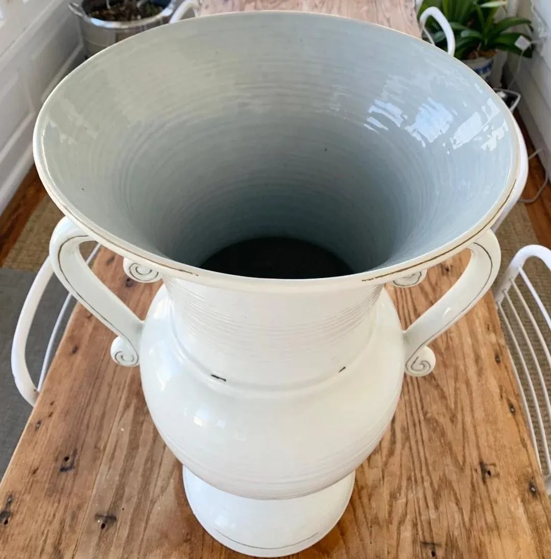 Large 1980s Glazed Stoneware Floor Urn - 2