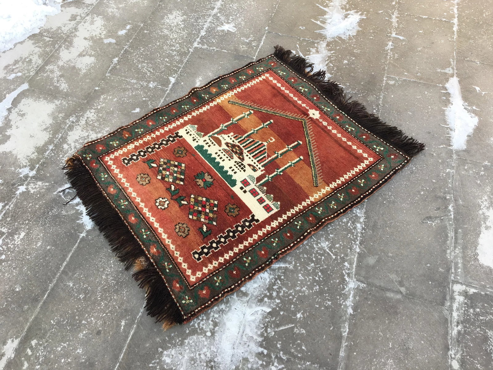 1970s Vintage Turkish Miniature Rug - 2'9'' * 3'4'' - 2