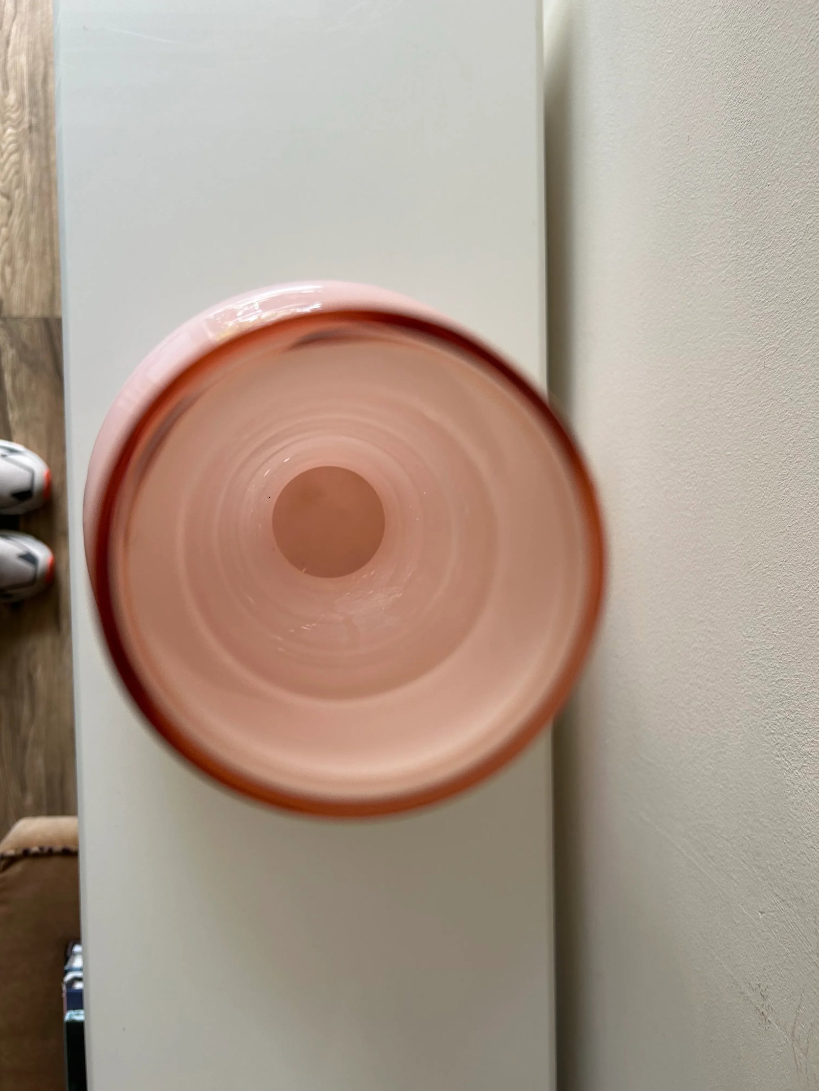 1980s Postmodern Pink Glass Bottle Vase-Laslo for Mikasa - 4