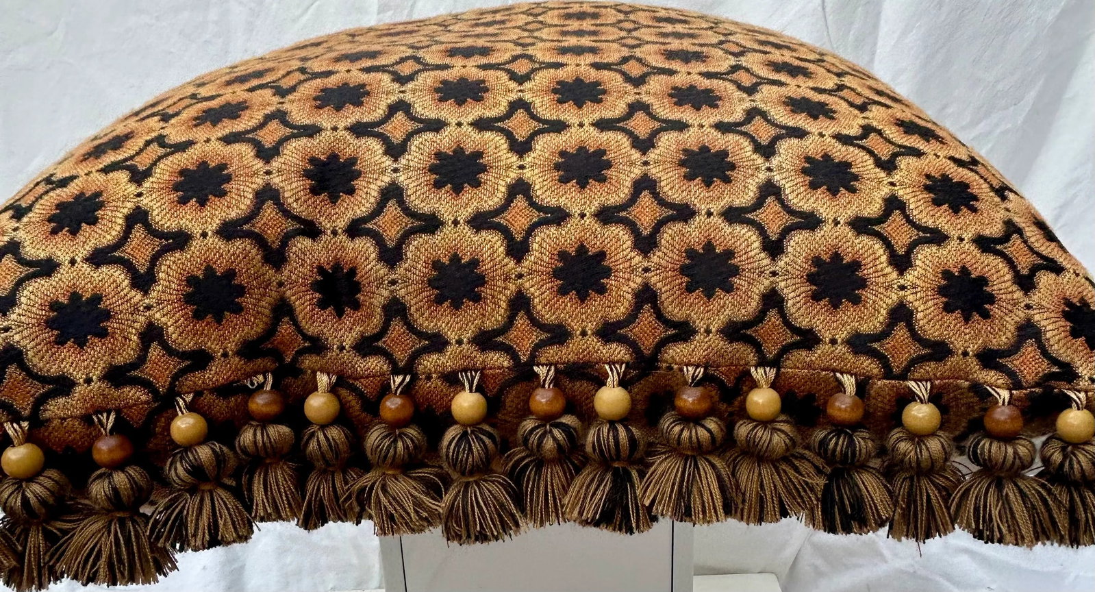 Vintage Boho Chic Macrame Fringed Decorative Pillow - 7