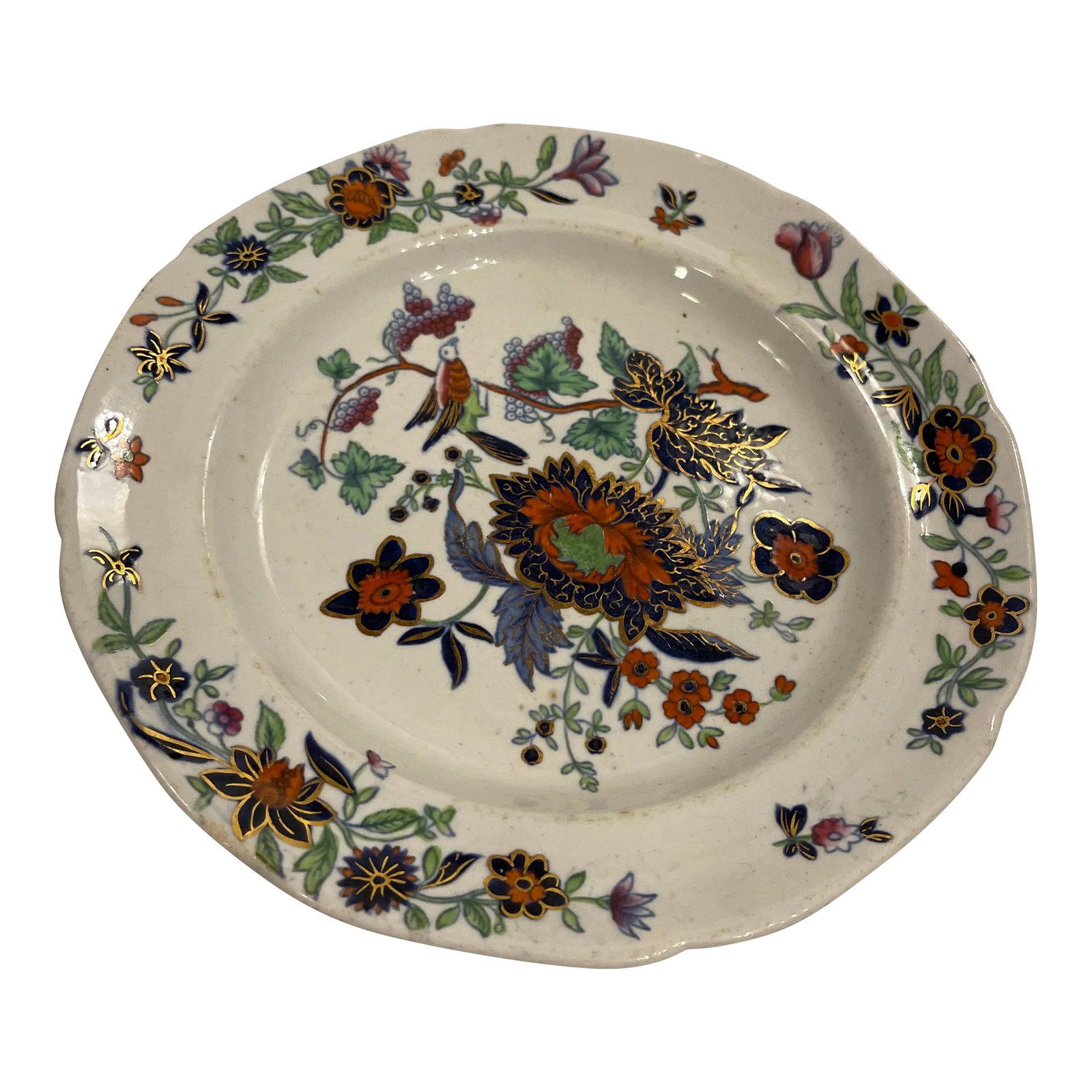 Chinoiserie Design Spode Plate, 1810-1815 (1 of 3)