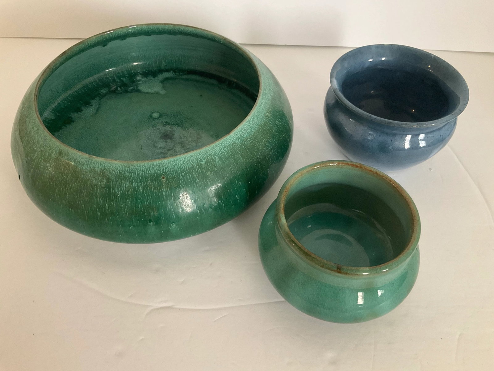 Set of Three Studio Pottery Arts and Crafts Bowls - 2