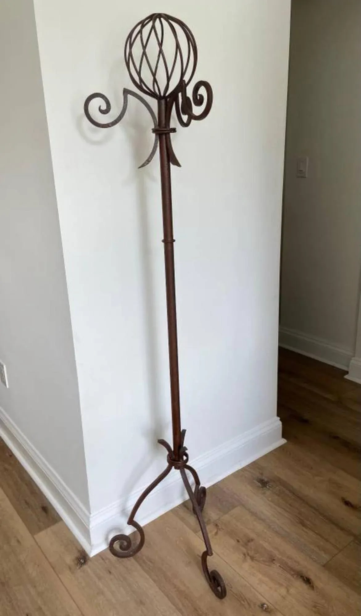Late 20th Century Vintage Wrought Iron Coat Rack - 2