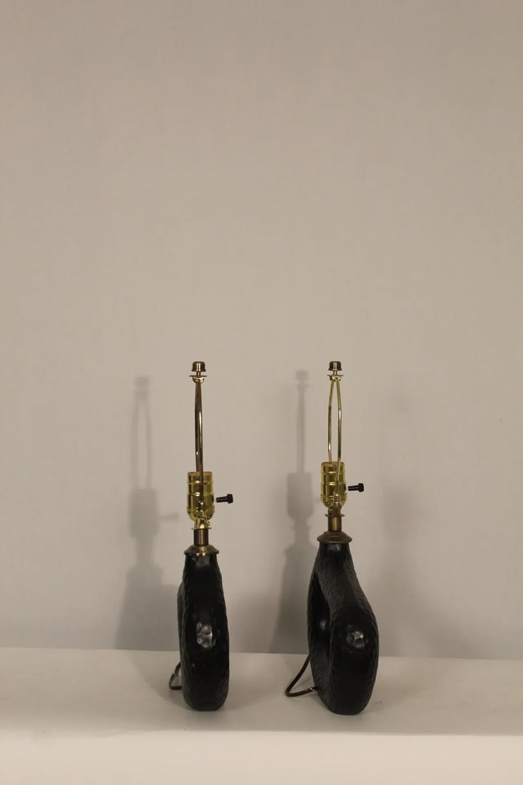 Mid 20th Century Stine Mikkelsen Style Sculptural Lamps - a Pair - 12