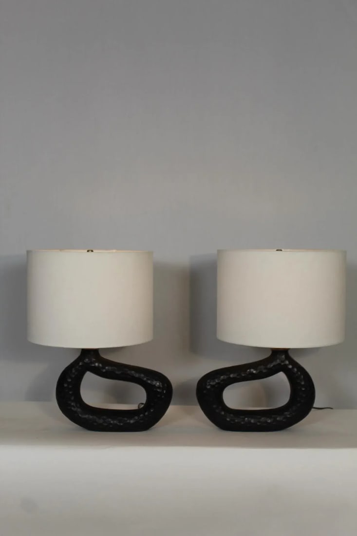 Mid 20th Century Stine Mikkelsen Style Sculptural Lamps - a Pair - 2