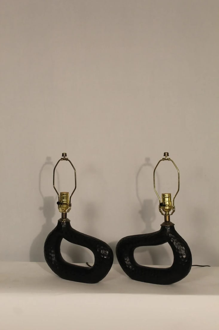Mid 20th Century Stine Mikkelsen Style Sculptural Lamps - a Pair - 6