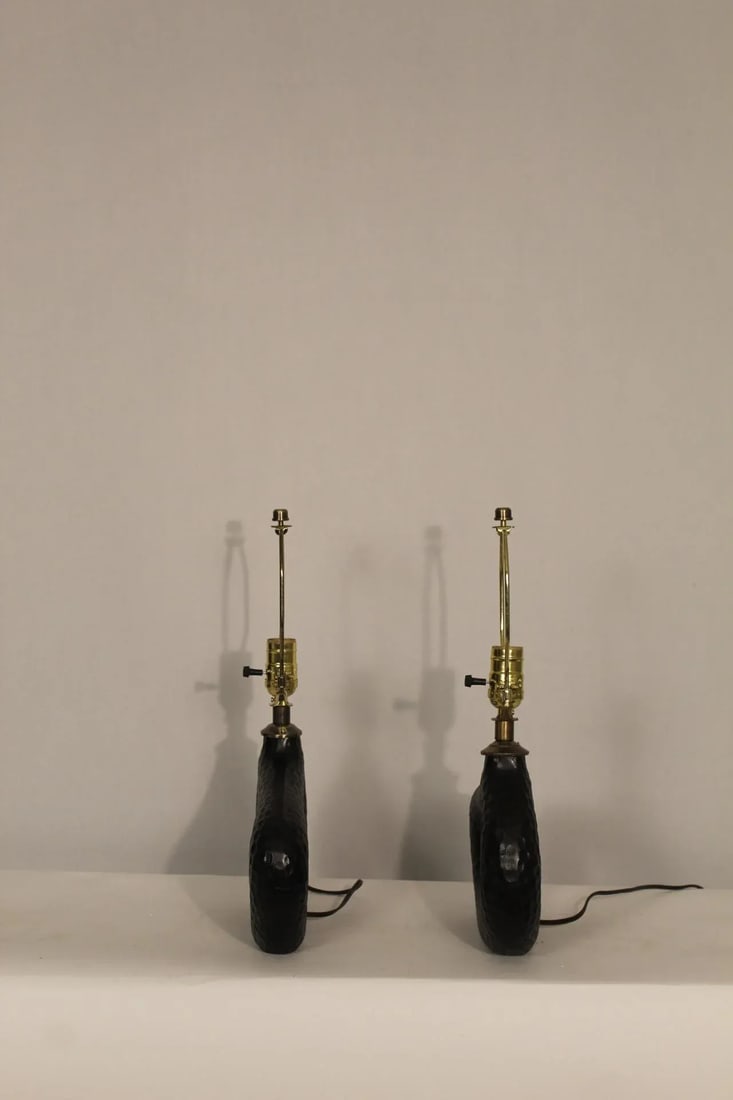 Mid 20th Century Stine Mikkelsen Style Sculptural Lamps - a Pair - 7