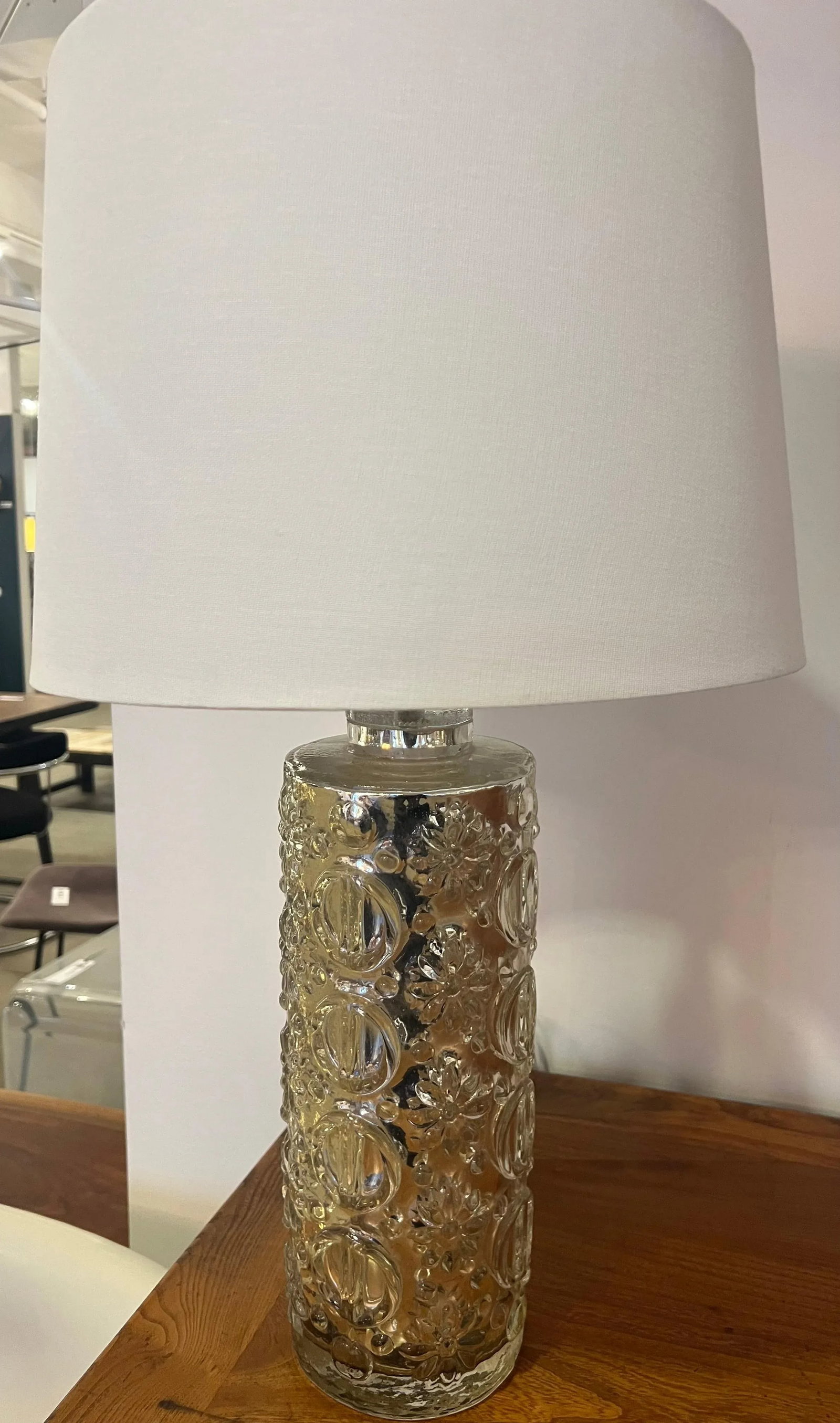 A Guatav Leeks Orrefors Silver Mercury Swedish 1950s Table Lamp - 12