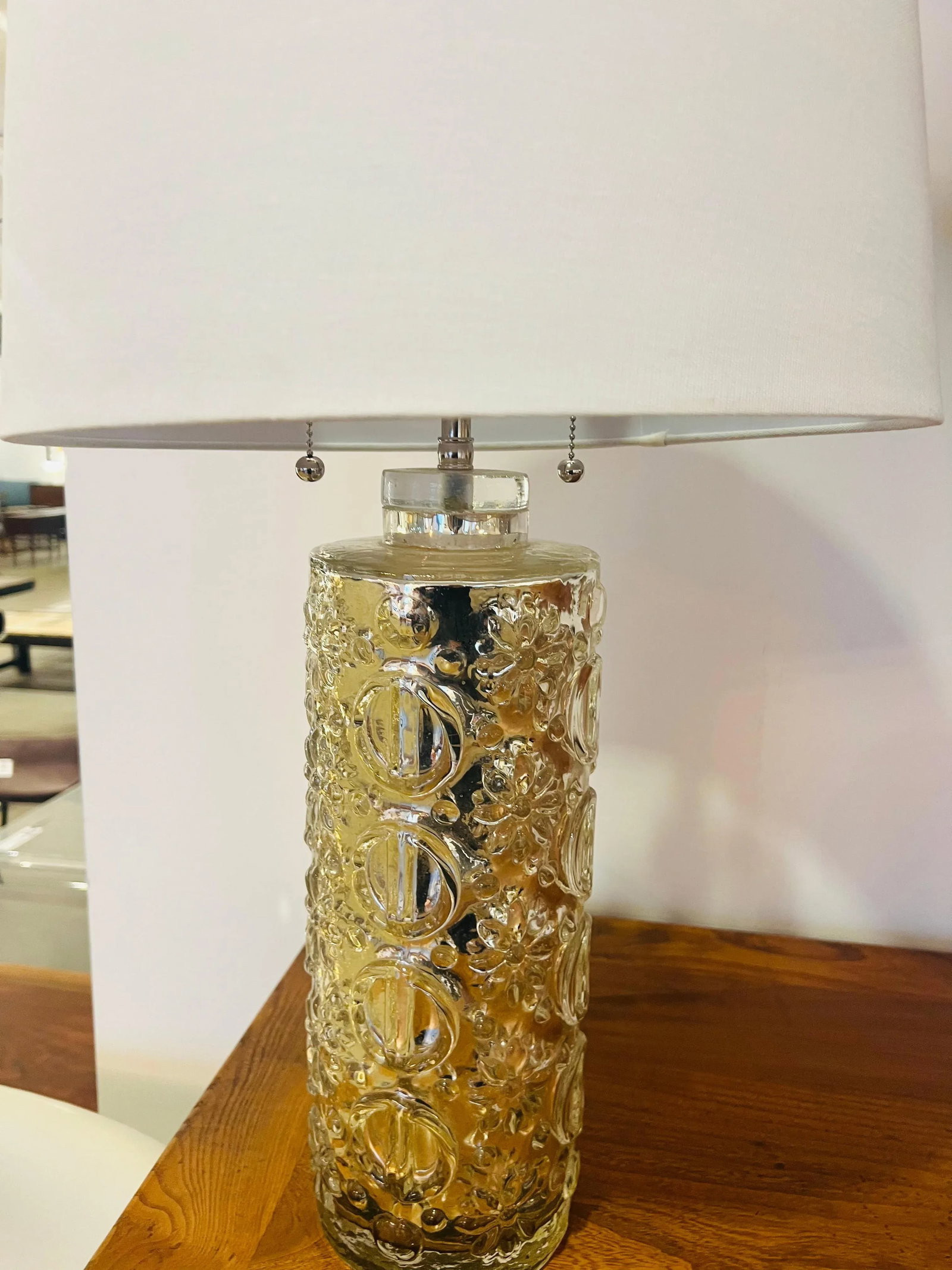 A Guatav Leeks Orrefors Silver Mercury Swedish 1950s Table Lamp - 2