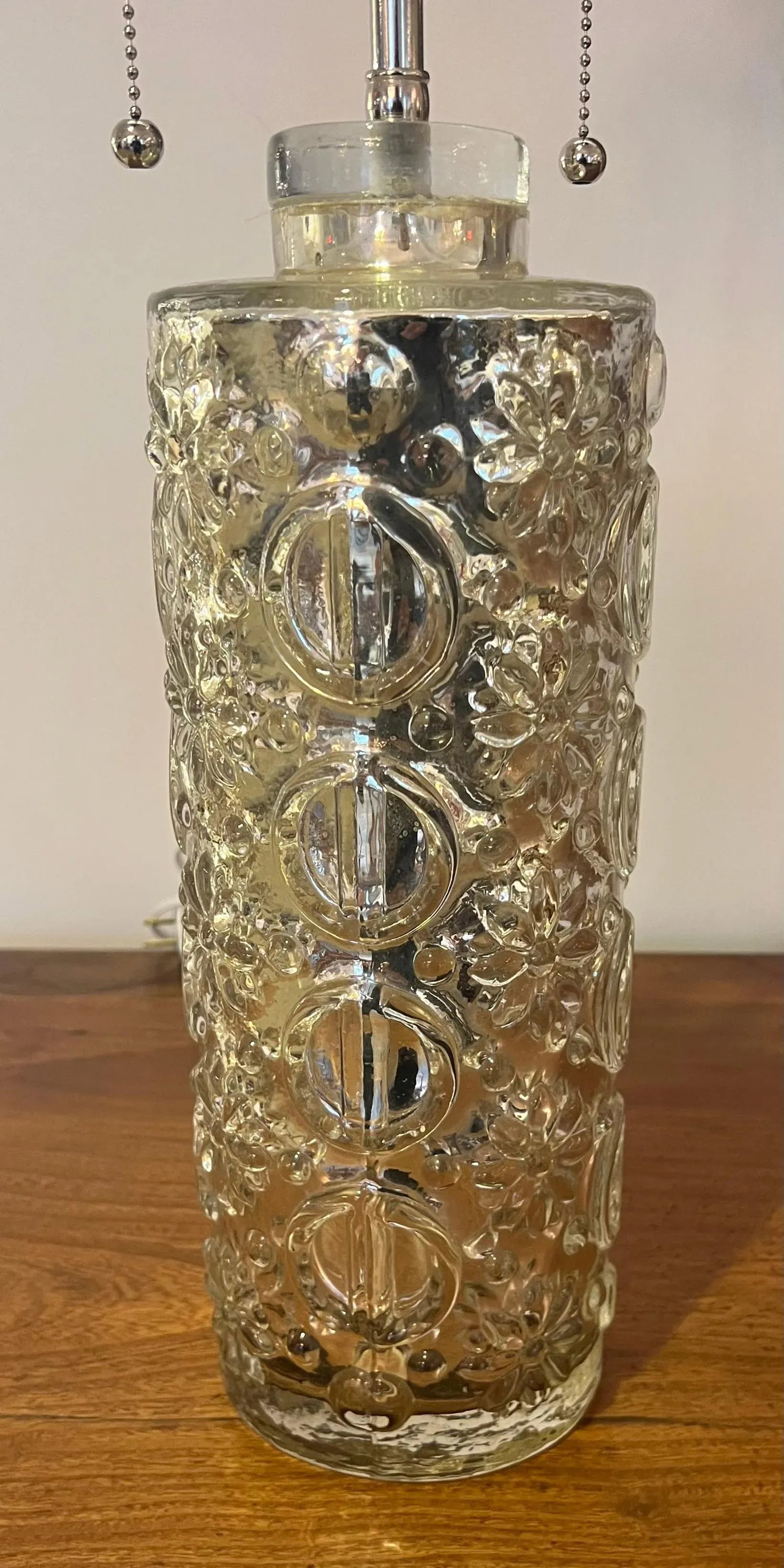 A Guatav Leeks Orrefors Silver Mercury Swedish 1950s Table Lamp - 4