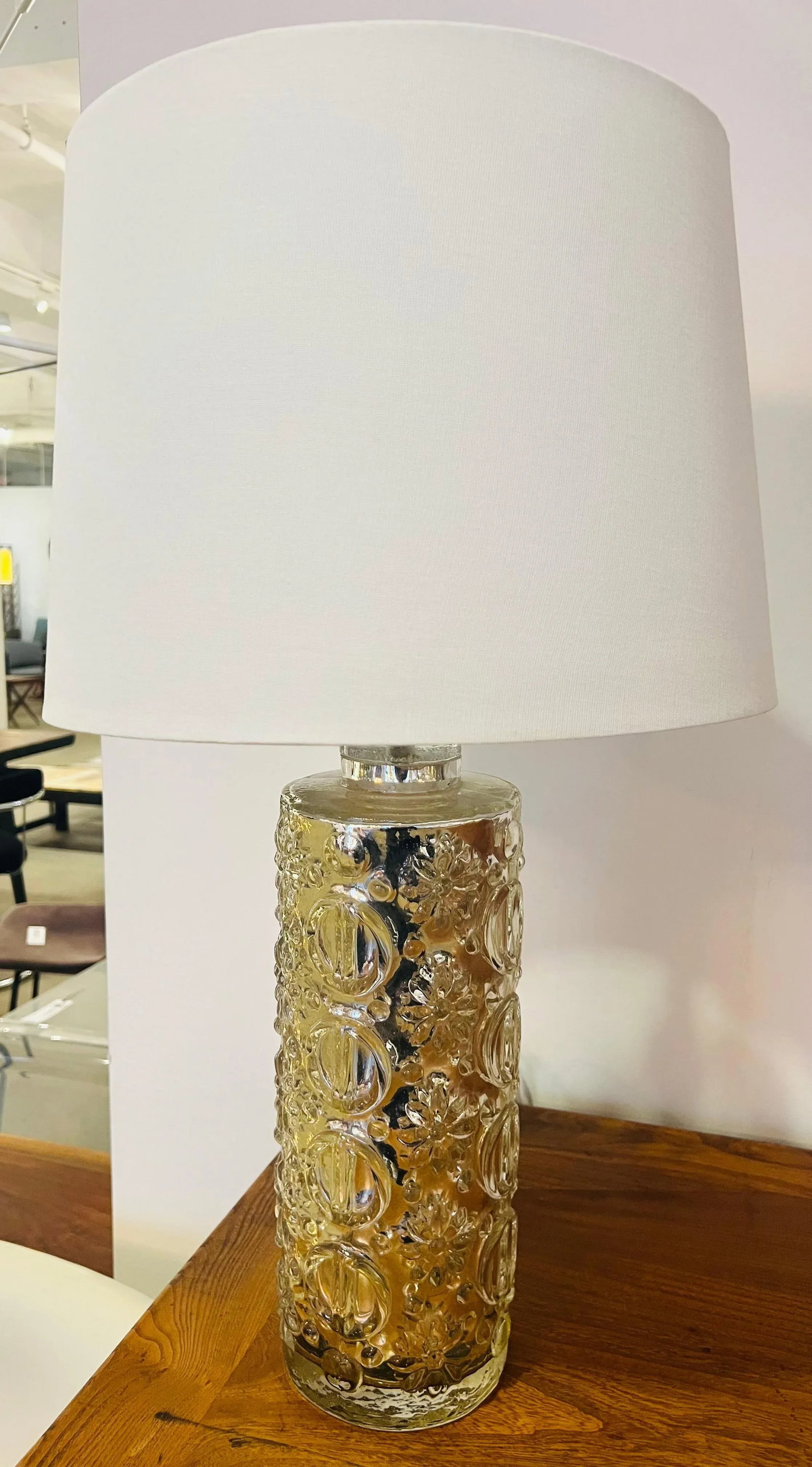A Guatav Leeks Orrefors Silver Mercury Swedish 1950s Table Lamp - 5