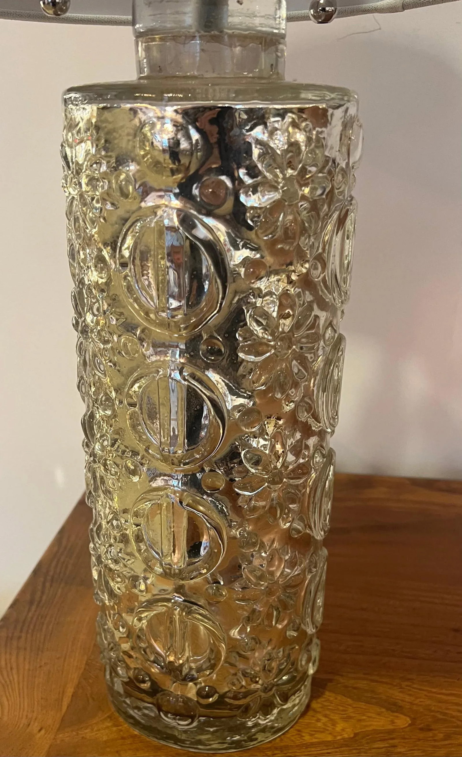 A Guatav Leeks Orrefors Silver Mercury Swedish 1950s Table Lamp - 6