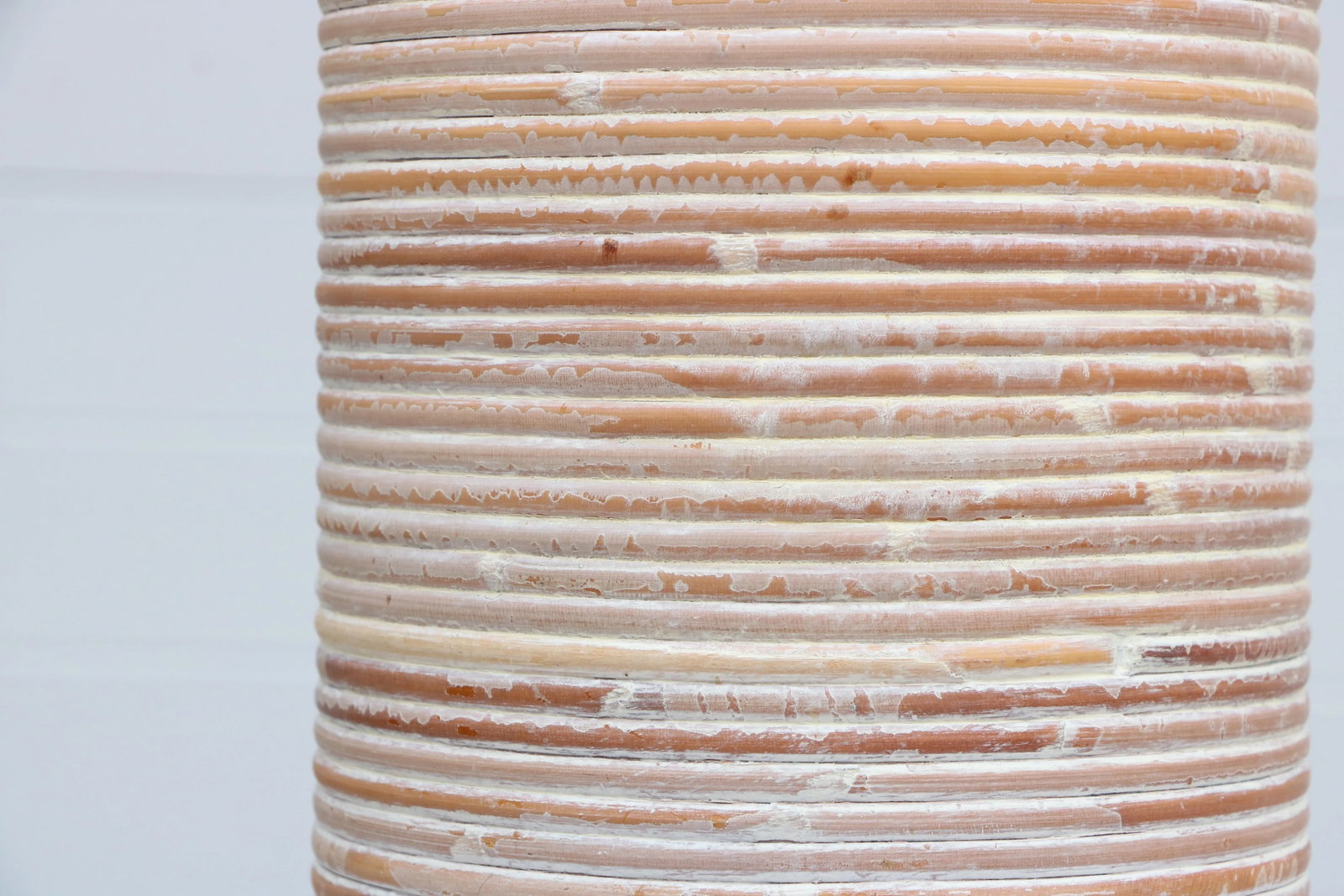 Cerused Reed & Brass Table Lamp - 5