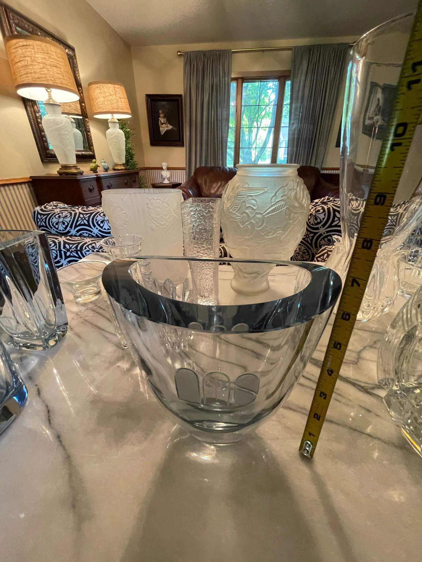 Mid-Century Strombergshyttan Swedish Ice-Blue Art Glass Vase - 5