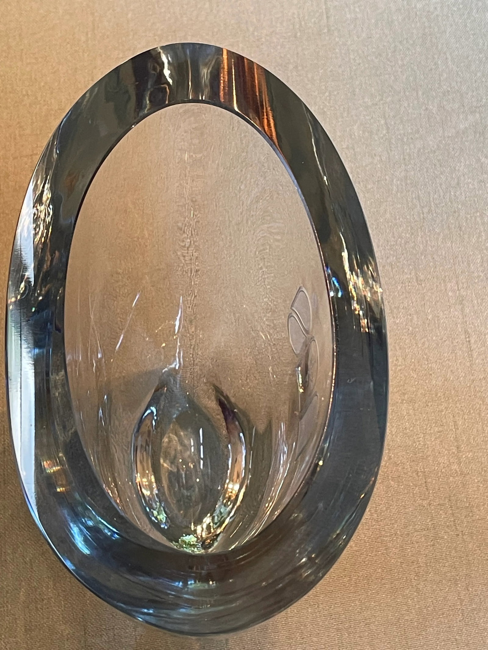 Mid-Century Strombergshyttan Swedish Ice-Blue Art Glass Vase - 8